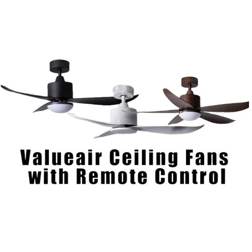 Crestar Valueair 3/5 Blade 40/46/48/55 Inch Ceiling Fan With Led Light and Remote Control