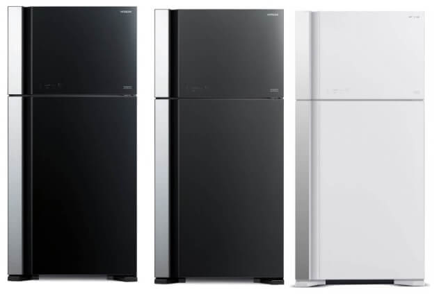 Hitachi R-VG690P7MS - GBK/GGR/GPW 550L Top Freezer Fridge + Hitachi BD-100YFVEM Front Loading - Washer Steam & Hygiene Easy Iron Inverter