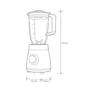 Electrolux E3TB1-210K 500 Watt UltimateTaste 300 Blender With 2 Speeds