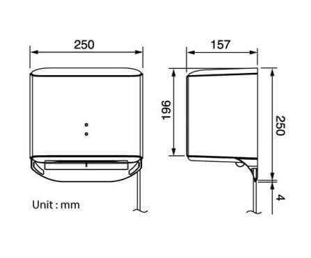 KDK T09BC Hand Dryer W/o Drain Pan