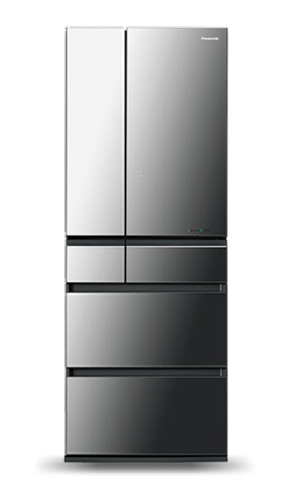 Panasonic NR-F603GT-X6 Premium MIJ Made In Japan 6-Door Refrigerator with Refined Full-flat Glass Design