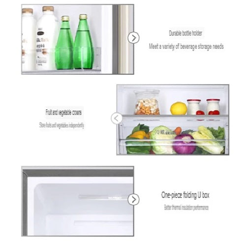Haier BCD-218WLDPPU1 3 Doors Refrigerator 218L Local 1Yr Warranty Commercial Use 3 Pin Plug