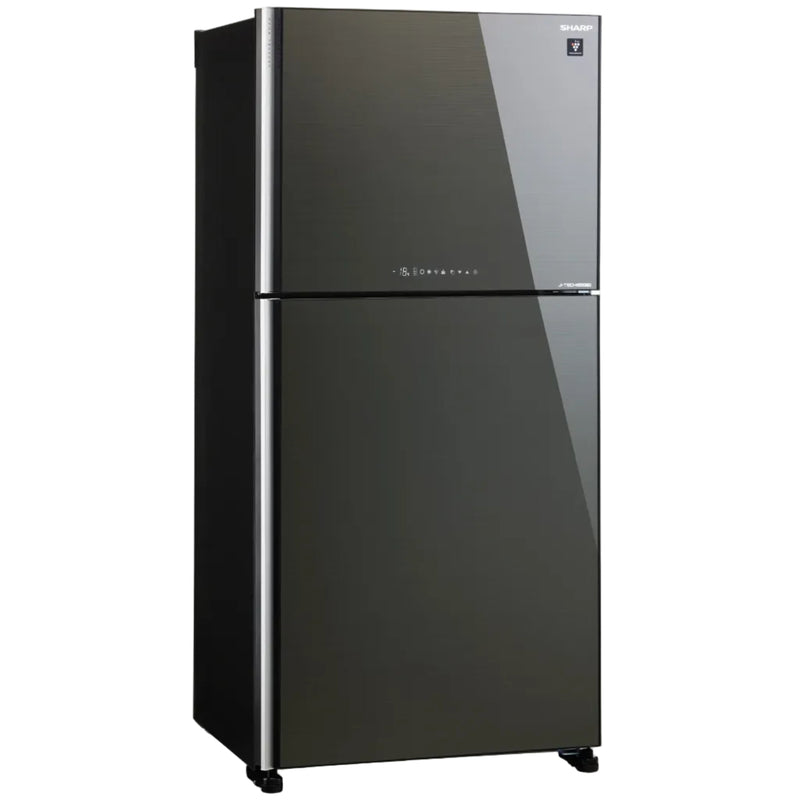 Sharp SJ-PG51P2-DS/BK 512L 2-Door Glass Door Fridge