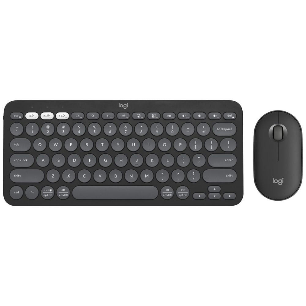 Logitech Pebble 2 Wireless Keyboard and Mouse Combo Tonal Graphite