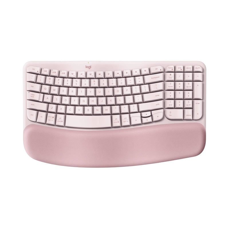 Logitech Wave Keys Ergo Wireless Keyboard Rose