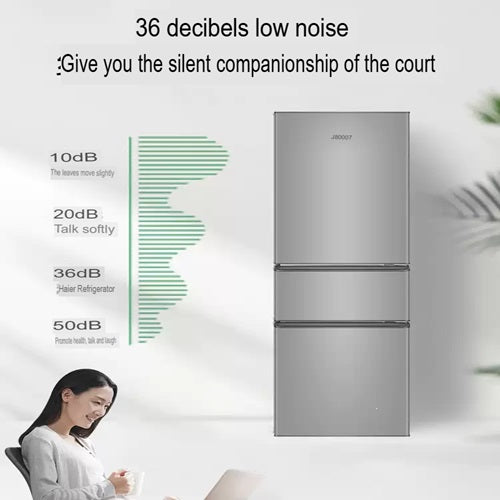 Haier BCD-218LLC3EZS9 3 Doors Refrigerator 218L Silver 1Yr Warranty Commercial Use