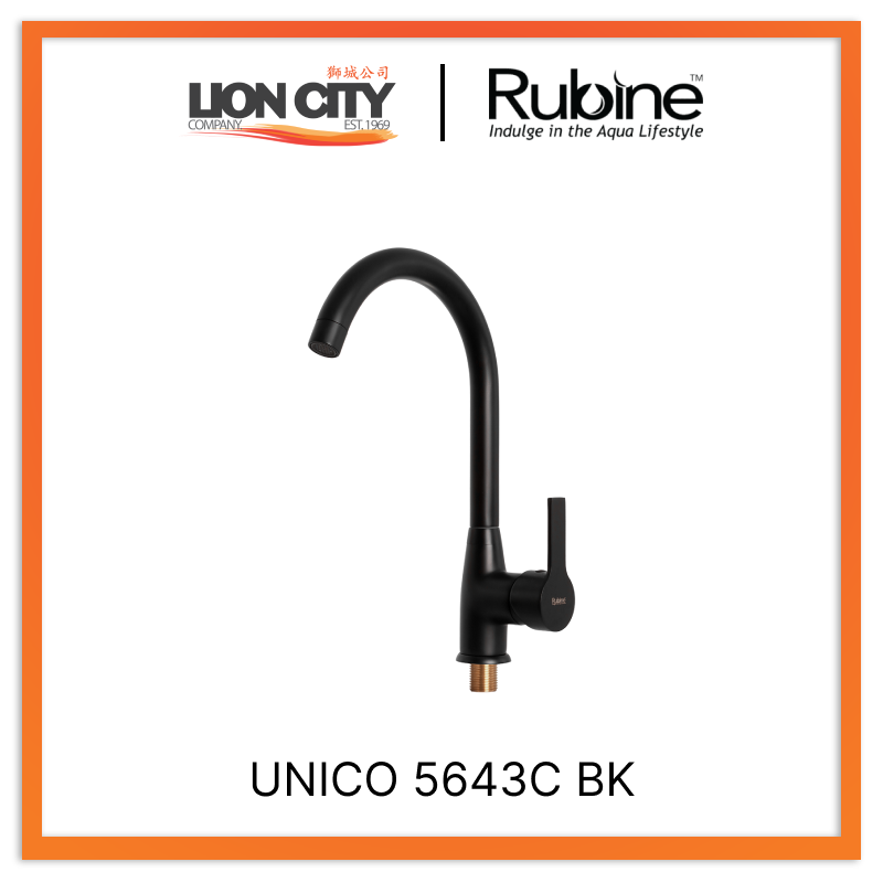 Rubine Sink Tap UNICO 5643C BK