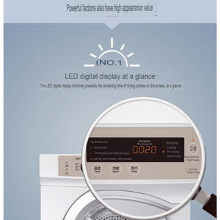 Haier's TDZE7-F Leader Roller Dryer 7kg Fully Automatic Clothes Dryer 1Yr Warranty Commercial Use