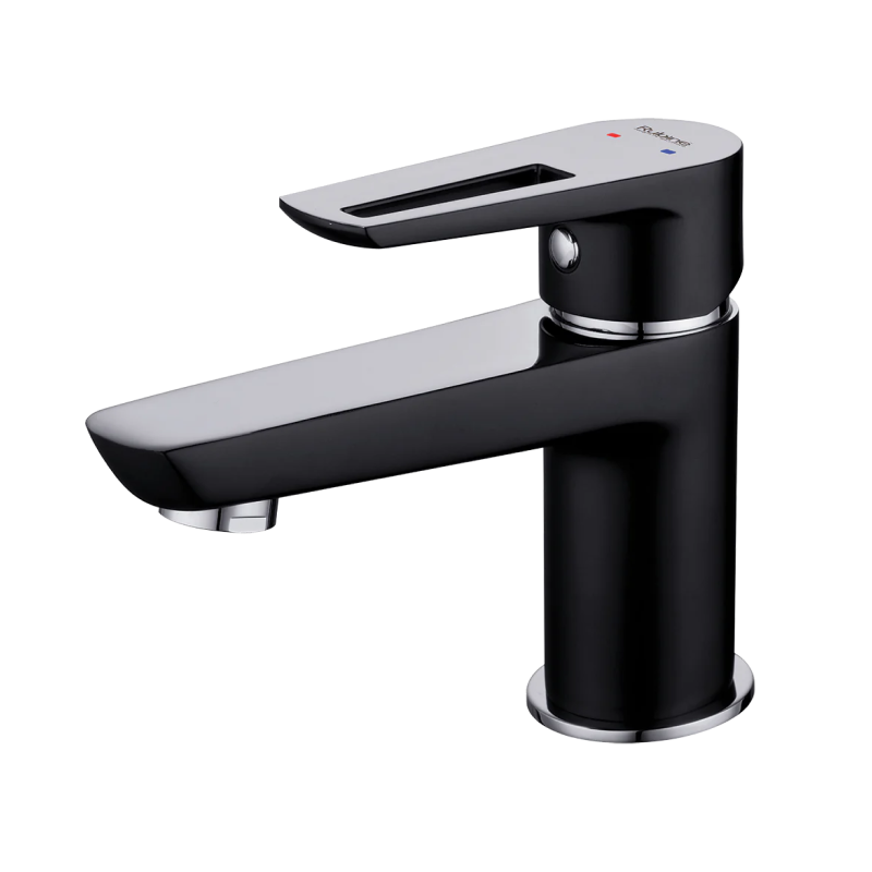 Rubine Basin Mixer Matt Black STYLO 9121 BK