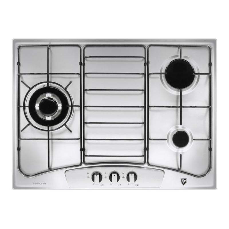 EF EFH 3760 TN VSB 68cm Built in Stainless Steel Gas Hob EFH3760TNVSB | Lion City Company.