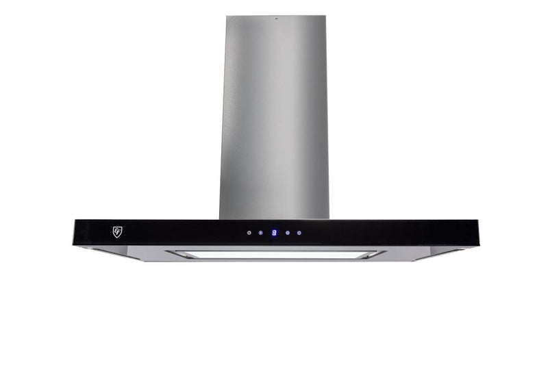EF CK LUNA IS 90cm Island Hood + EF EFH 3762 TN VSB 78cm Built in Stainless Steel Gas Hob