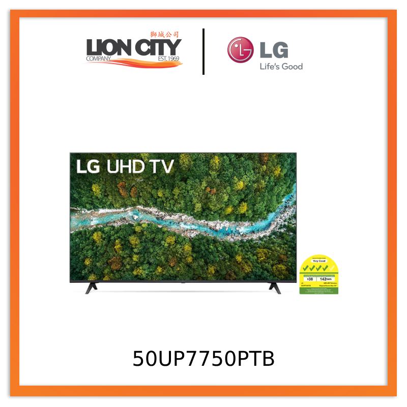 LG UP77 50-inch UHD 4K AI ThinQ Smart TV 50UP7750PTB