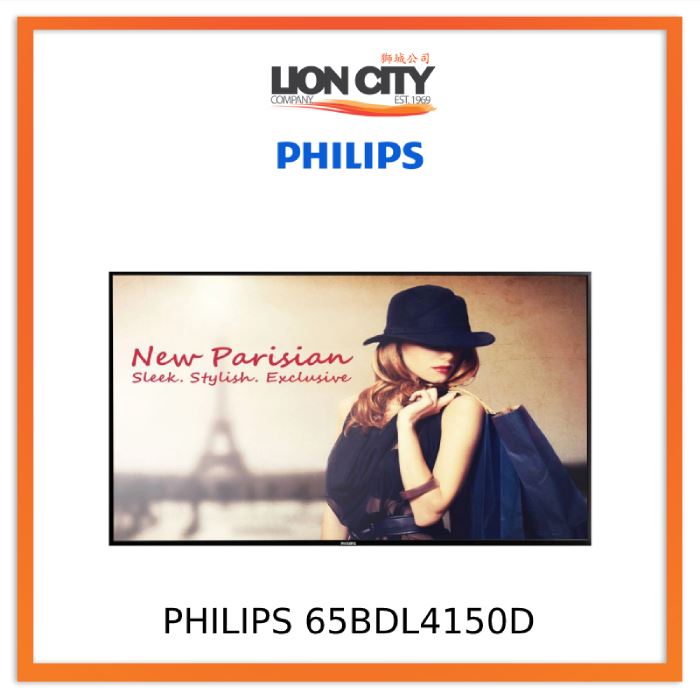 PHILIPS 65BDL4150D 65" D-Line Professional 4K UHD display Android