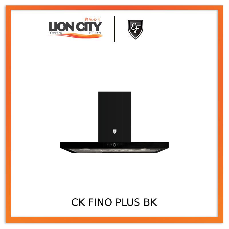 EF 90cm Chimney Hood CK FINO PLUS BK - Lion City Company