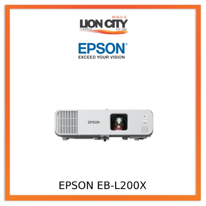 Epson EB-L200X 3LCD XGA Standard-Throw Laser Projector with Built-in Wireless
