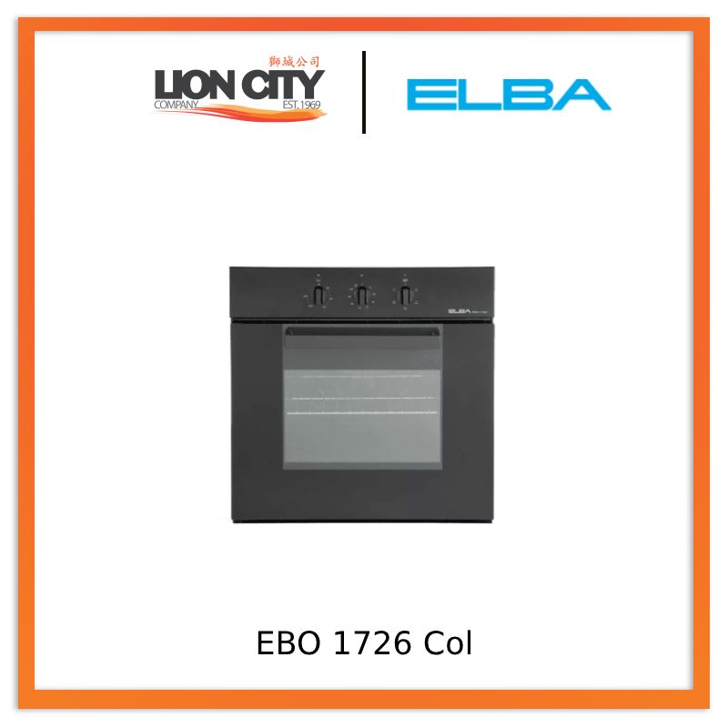 Elba EBO 1726 Col Built-in Conventional Oven EBO1726 (Black /White) | Lion City Company.
