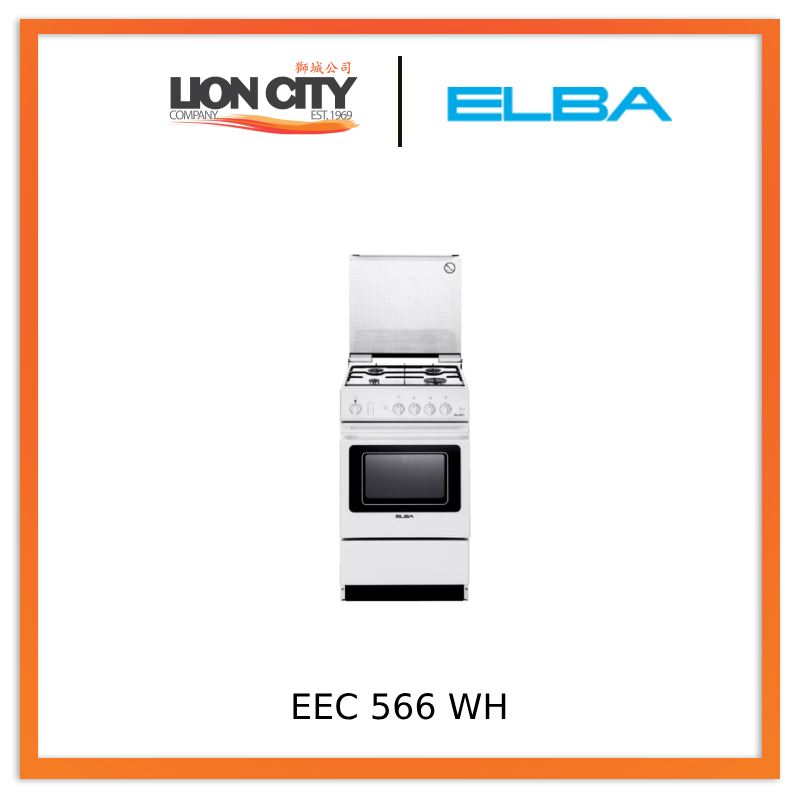Elba EEC 566 WH 37L Oven Free Standing Cooker EEC566WH | Lion City Company.