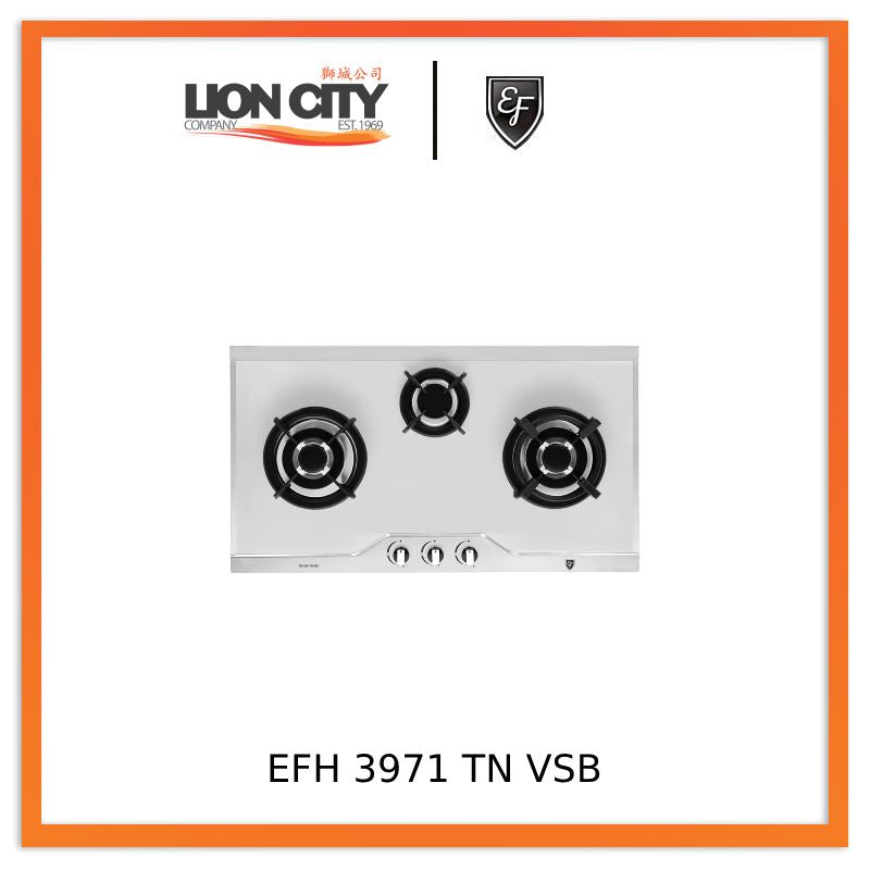 EF EFH 3971 TN VSB 86cm Built in Stainless Steel Gas Hob EFH3971TNVSB | Lion City Company.
