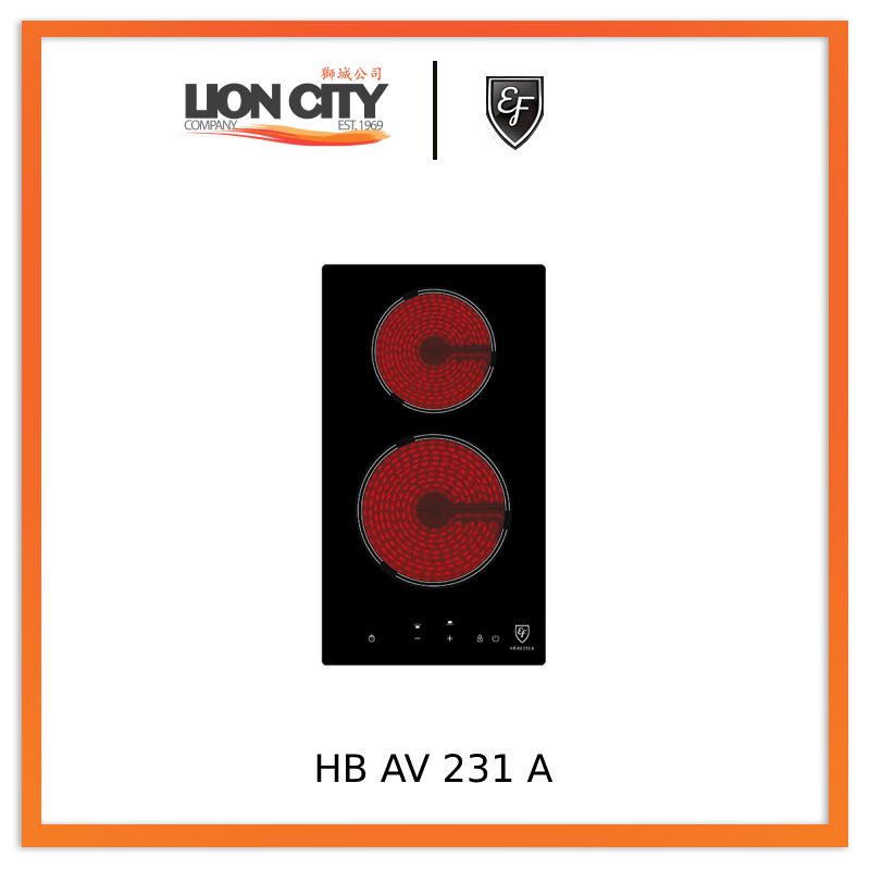 EF HB AV 231 A 30cm Built in Vitro Ceramic Hob HBAV231A | Lion City Company.