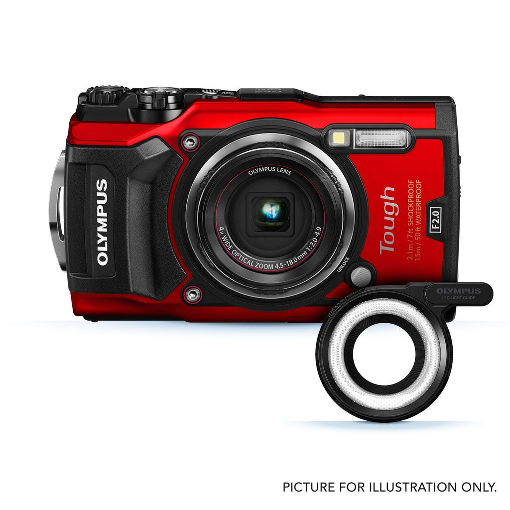 OLYMPUS TG-5 (RED/BLK) + LG-1 TG-5 + LG-1 BUNDLE KIT - Camera | Lion City Company.