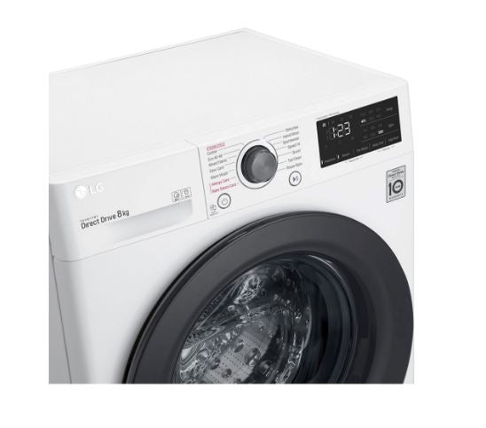 LG FV1208S5W 8kg, AI DD™ Front Load Washing Machine