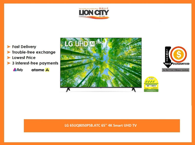 LG 65UQ8050PSB.ATC 65'' 4K Smart UHD TV