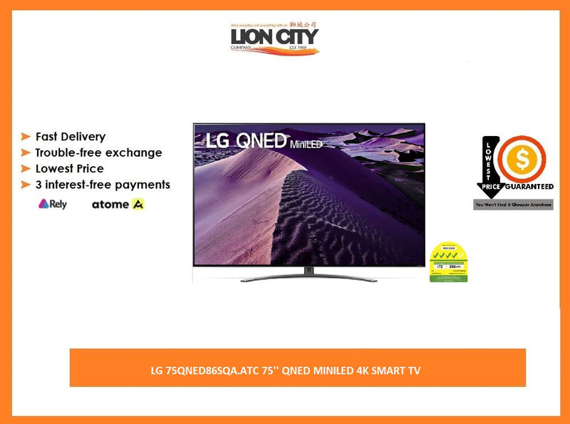 LG 75QNED86SQA.ATC 75'' QNED MINILED 4K SMART TV