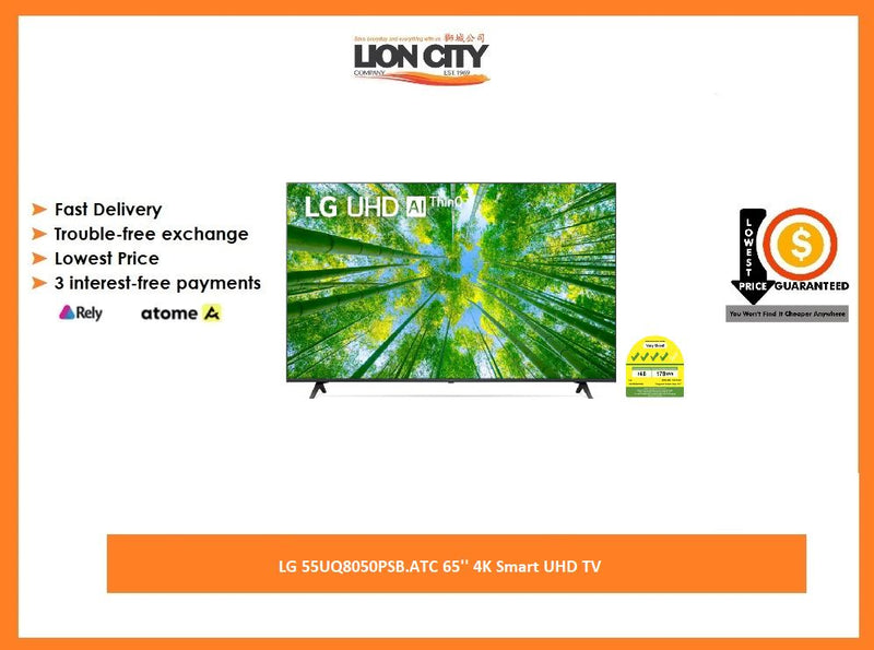 LG 55UQ8050PSB.ATC 65'' 4K Smart UHD TV
