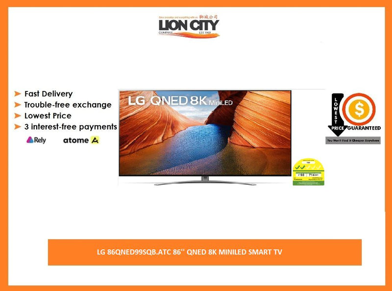 LG 86QNED99SQB.ATC 86'' QNED 8K MINILED SMART TV