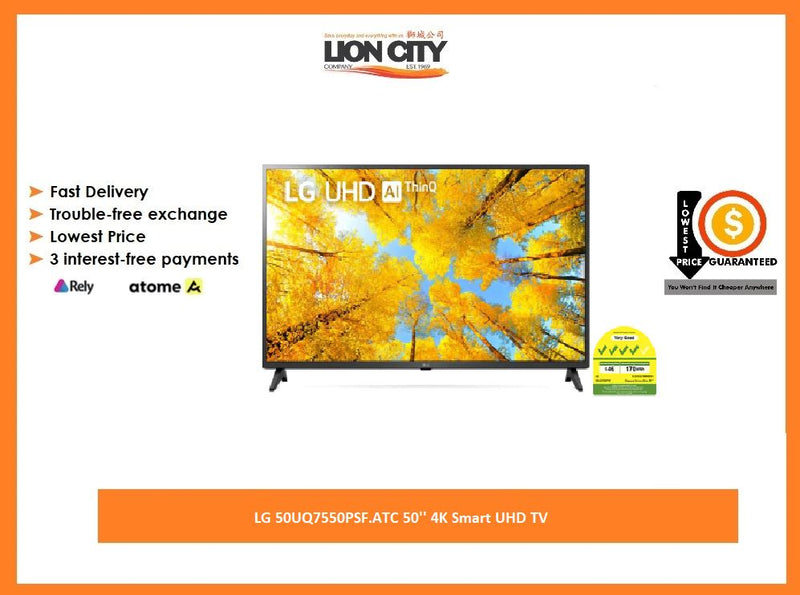 LG 50UQ7550PSF.ATC 50'' 4K Smart UHD TV