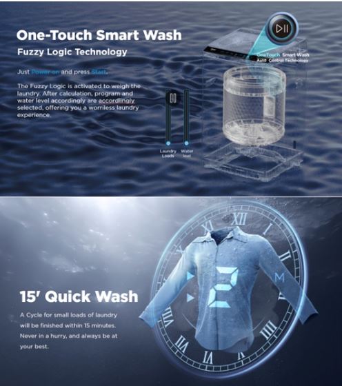 Midea MA100W75G 7.5Kg Top Load Washer