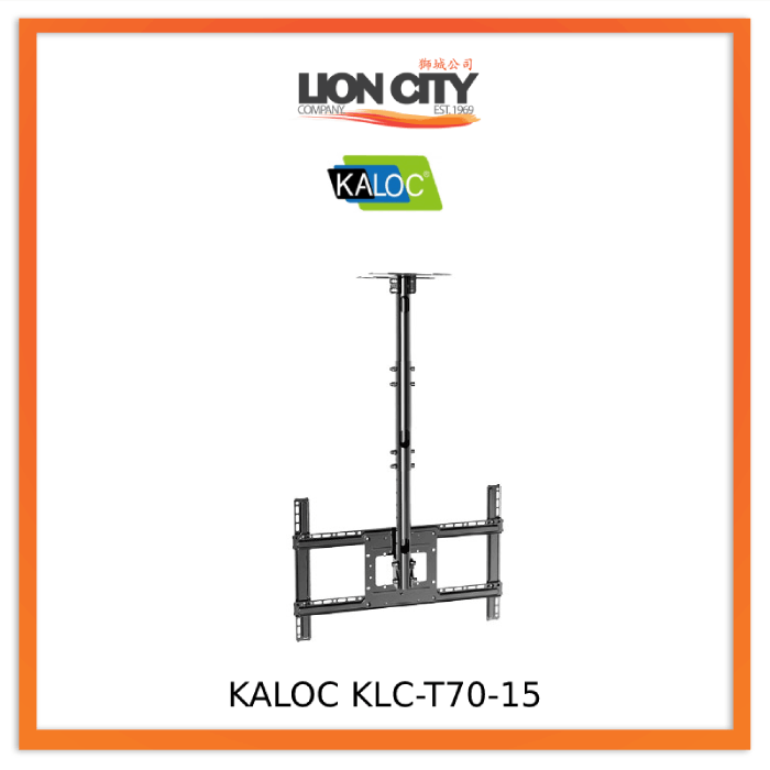 KALOC KLC-T70-15 TV Wall Bracket Universal Ceiling Mount 32 -70 (Black)