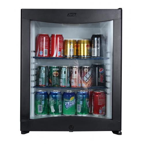 JVD 40L Glass Door Silent Minibar Fridge with Lock FD40 GD-SCB-BK | Lion City Company.