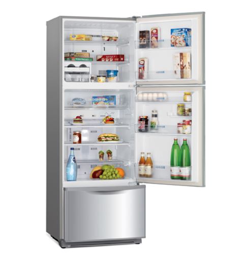 Mitsubishi MR-V45EG-ST-P 337l 3-Door Fridge Top Freezer (2 Ticks)
