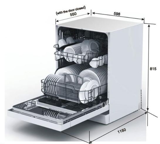 Brandt VH1772J Built in Dishwasher