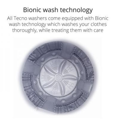 Tecno TWA 1099 10kg Top Load Fully Automatic Fuzzy Logic Washing Machine | Lion City Company.