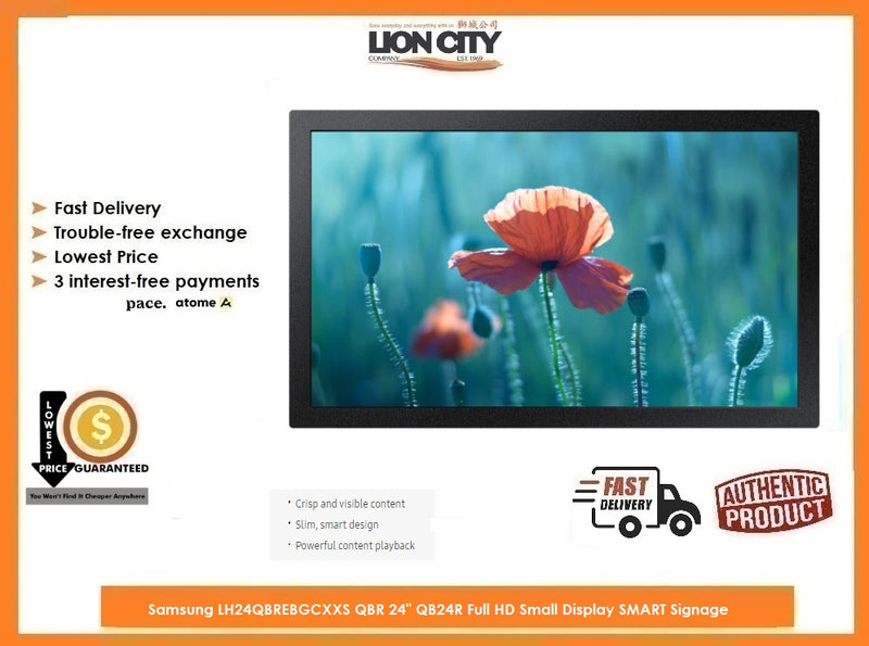Samsung LH24QBREBGCXXS QBR 24" QB24R Full HD Small Display SMART Signage
