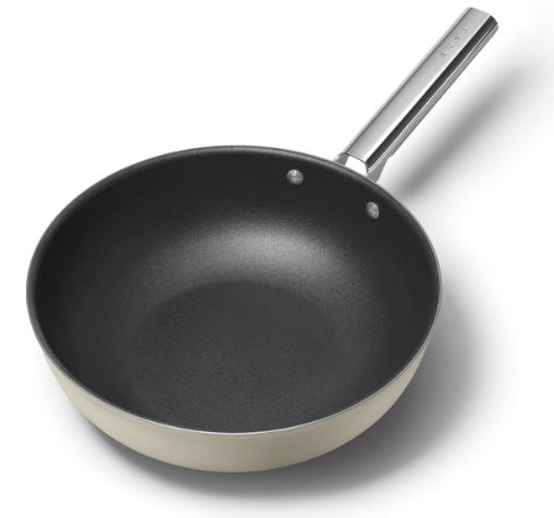 Smeg CKFW3001BLM/CRM/RDM Non-Stick Wok Cookware 50's Style Aesthetic
