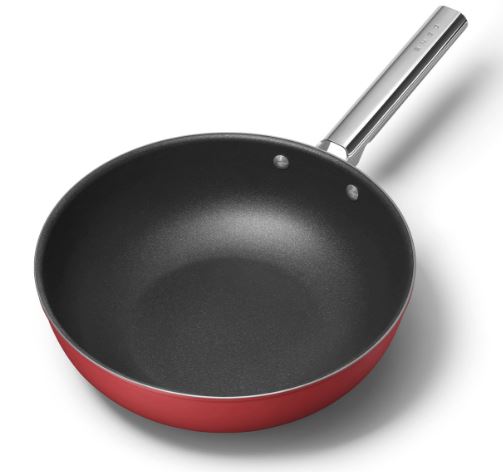 Smeg CKFW3001BLM/CRM/RDM Non-Stick Wok Cookware 50's Style Aesthetic
