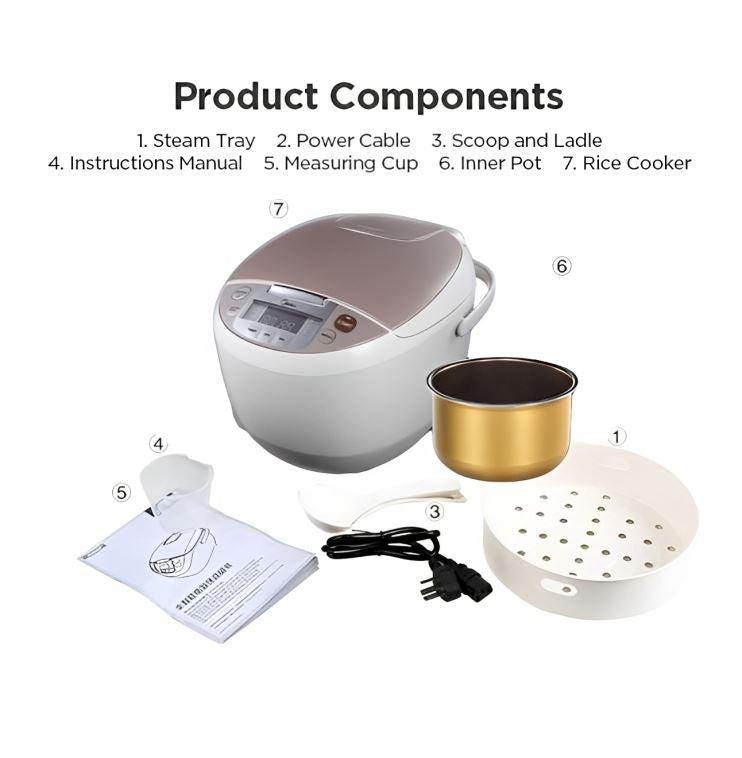 Midea MMR3018 Digital Rice Cooker (1.0L)