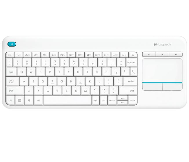 LOGITECH K400 PLUS WL TOUCH KEYBOARD WHITE | Lion City Company.