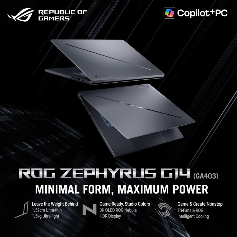 ASUS ROG Zephyrus G14 GA403GM-SY126W Gaming Laptop Eclipse Grey