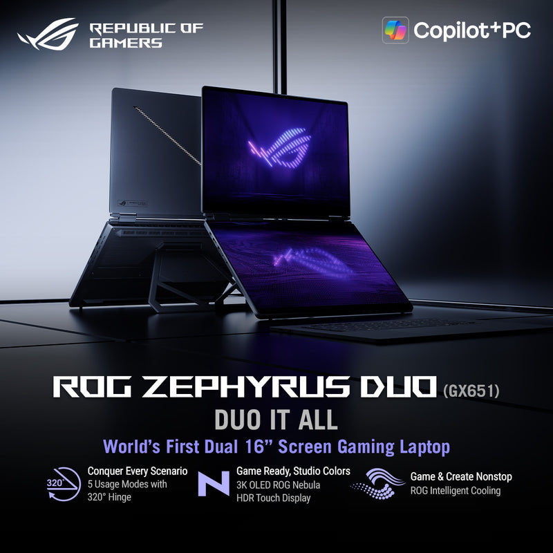 ASUS ROG Zephyrus Duo GX651AR-SR106W Laptop Stellar Grey