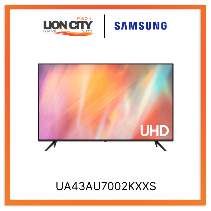 SAMSUNG 43" UA43AU7002KXXS AU7002 Crystal UHD 4K Smart TV (2022) 4 Ticks