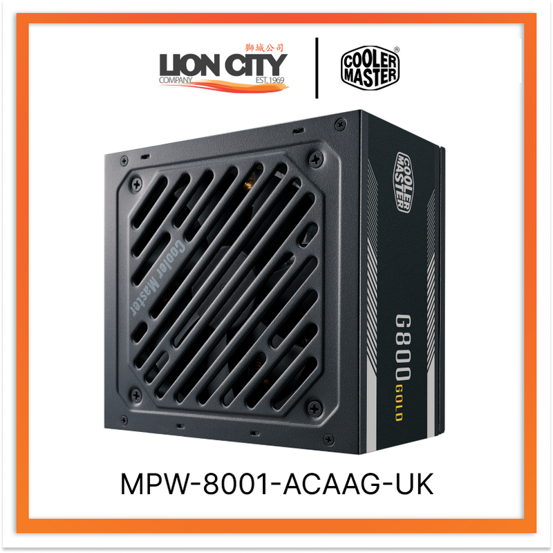 Cooler Master MPW-8001-ACAAG-UK CM G800 GOLD NON MODULAR PSU (5Y)