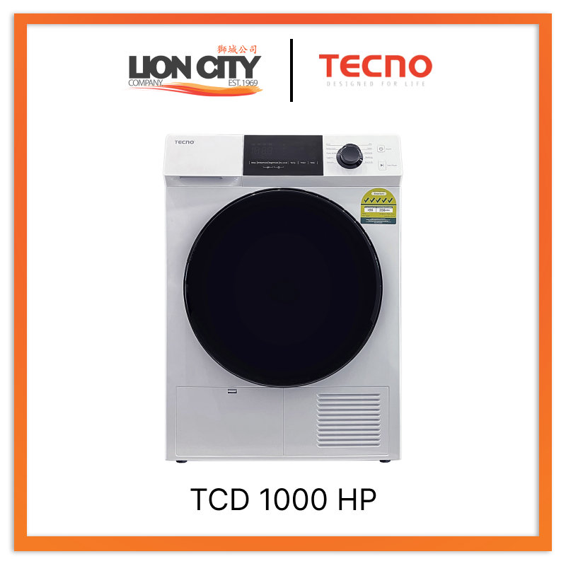 Tecno Uno TCD 1000 HP Heat Pump Dryer White 10.0 kg