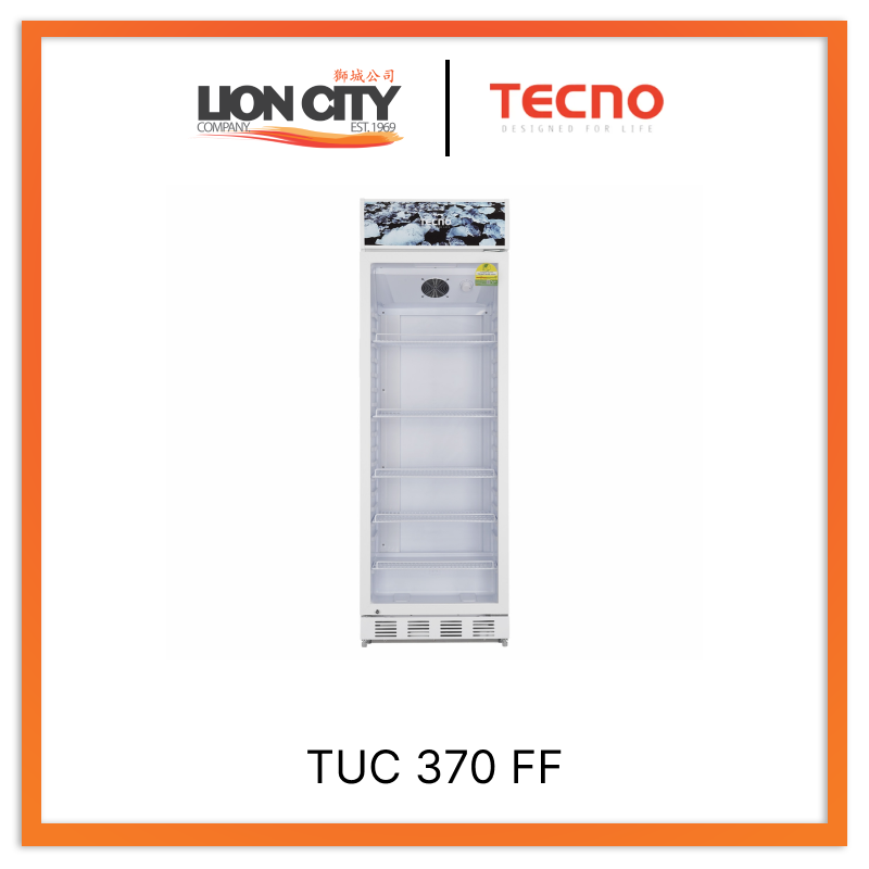 Tecno Uno TUC 370 FF Commercial Cool Display Chiller White 370L