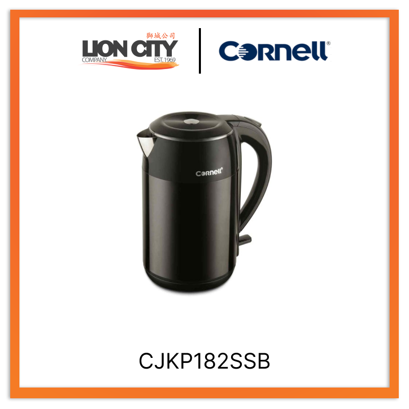 Cornell Cool Touch Stainless Steel Kettle CJKP182SSB Lion