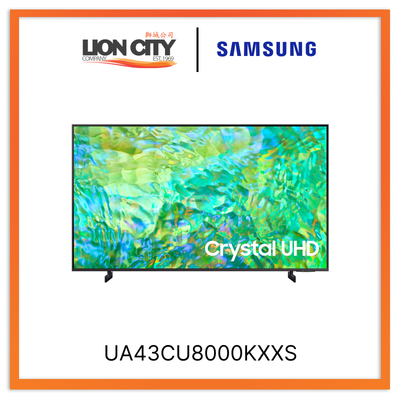 Samsung UA43CU8000KXXS 43” Crystal UHD CU8000 4K Smart TV (2023)