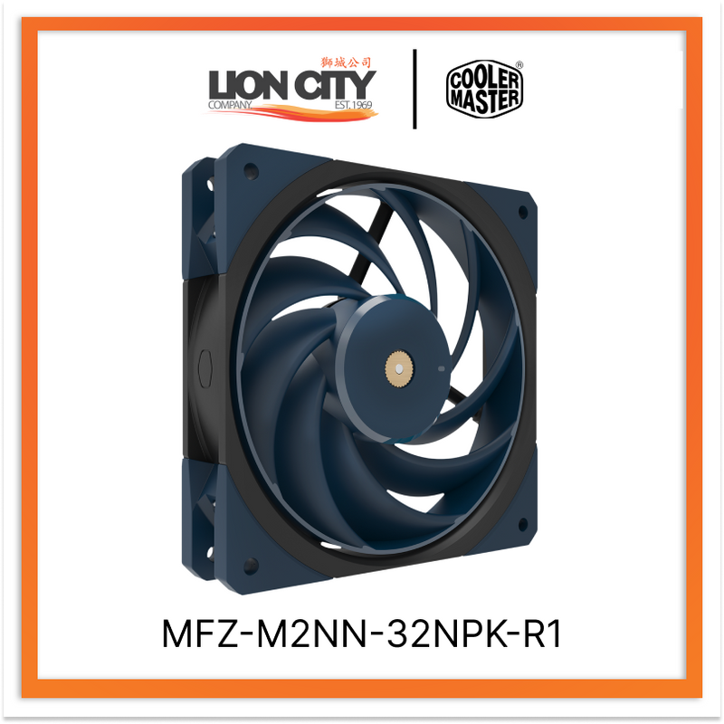 Cooler Master MFZ-M2NN-32NPK-R1 CM MOBIUS 120 OC RING BLADE FAN  (5Y)